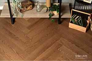 Кварцвиниловые полы Vinilam Parquet Herringbone 6,5 мм IS11200 Паркет Винсент фото  | FLOORDEALER